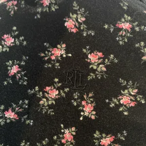 Lauren Ralph Lauren Women's XS Black Floral Top Cotton Viscose thumbnail 5