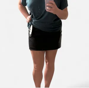 BNWT Black Zara leather mini skirt XL thumbnail 6