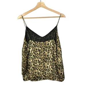 Zara Brown Leopard Print Lace Trim Camisole Tank Top S‎ thumbnail 2