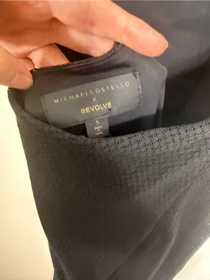 NWT Michael Costello X Revolve Nolan Maxi Dress Black Small thumbnail 7