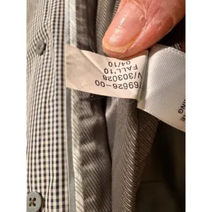 Banana Republic Gingham‎ Trench Raincoat Medium Belted Double Breasted Coat thumbnail 12