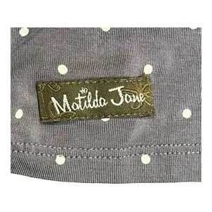 Matilda Jane Perfect in Purple Polka‎ Dot Peplum Bell Sleeve Top Size Medium thumbnail 9