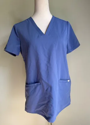 FIGS Technical Collection Casma Scrub Top big sky 1525 Short Sleeve Small 3 pock thumbnail 1