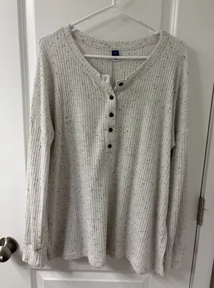 Old Navy Henley Long Sleeve Shirt thumbnail 1