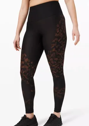 Lululemon Mapped Out High-Rise Camo Tights 28" - Black thumbnail 1