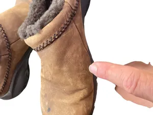 Merrell wms brown leather wool lined moc clogs shoes sz 8.5 SKU 10-091 thumbnail 14