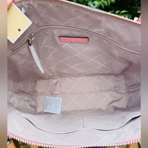 Michael Kors Jet Set East West Tote Primrose Pink Leather NWT thumbnail 9