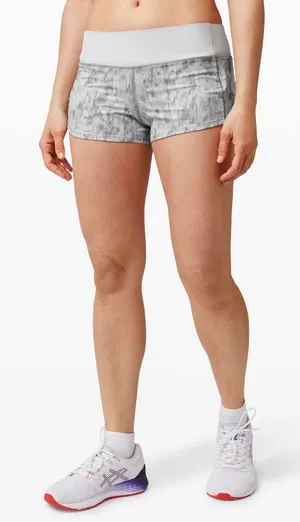 Lululemon Speed Up Light Gray Athletic Active Woman’s Shorts Size 6 thumbnail 1