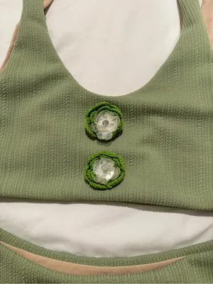 Maiyo London Green Flower Bikini thumbnail 2
