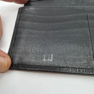 Dunhill Black Textured Leather Long Wallet thumbnail 4