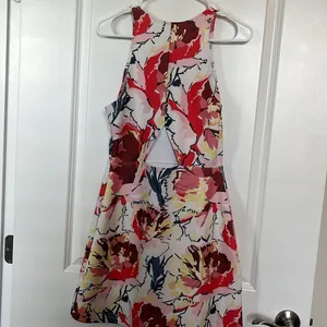 Abercrombie & Fitch Sleeveless Floral Fit & Flare Scuba Dress thumbnail 4