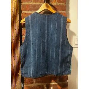 Handmade Embroidered Woven Vest Colorful Folk Art Boho Layering Piece thumbnail 4
