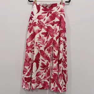 Pink Lily Passport To Paradise Pink/White Printed Maxi Skirt Size S thumbnail 3