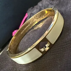 Kate Spade Bracelet - white and gold bangle thumbnail 1
