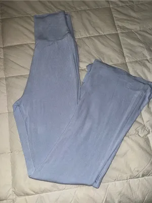 aerie Light Blue Wide Leg Pants thumbnail 1