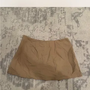Elegant Tan Women's Linen Skort thumbnail 3