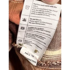 Carhartt Hooded Flannel Plaid Shirt Women's Small Orange Brown Cotton thumbnail 5