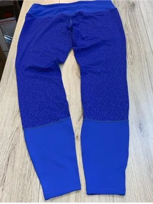 Asics motiondry Blue white Speckled Leggings tights thumbnail 2
