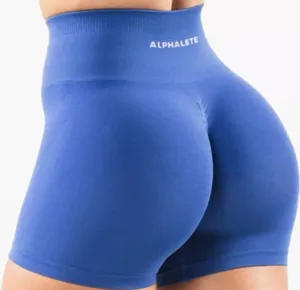 Alphalete Amplify Shorts Ultra-High Rise Seamless Compression Sapphire Medium thumbnail 1