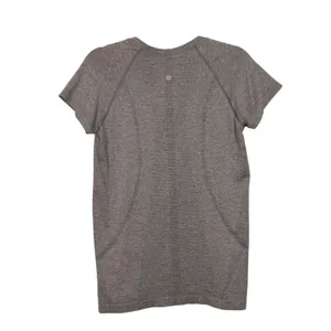 Lululemon Peloton Performance Tee Women Grey Swifty Tech Short Sleeve size 10 thumbnail 5