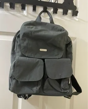 Baggallini CHARCOAL Mission Backpack Tablet Holder Travel Bag Womens thumbnail 1