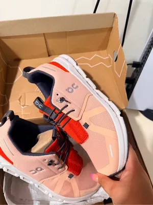On Pink and Red Lightweight Athletic Sneakers thumbnail 11