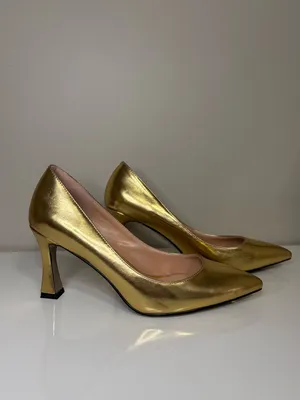 Ambelight Gold Pointed Toe Stiletto Heels Size 9.5 thumbnail 3