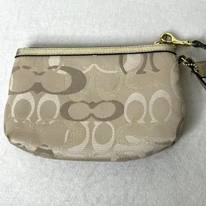 Coach Metallic Gold Logo Clutch Bag thumbnail 3