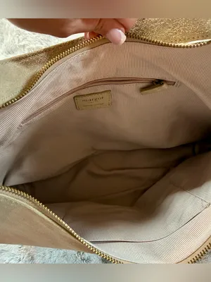 Margot Gabi Maxi Hobo - Cream/Beige Suede - NWT thumbnail 8