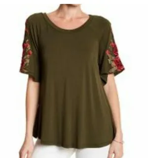 West Kei Rose Applique Top Size S thumbnail 1
