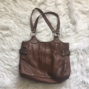⭐️ Franco Sarto brown faux leather bag thumbnail 1