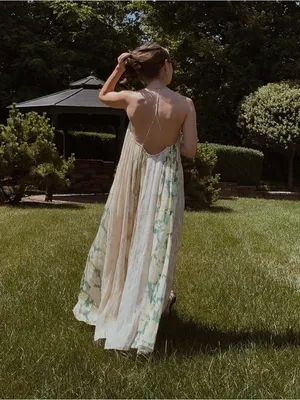 Zara Patchwork Maxi dress thumbnail 4