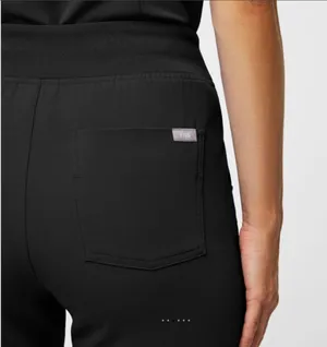 Figs High Waisted Zamora Jogger Scrub Pants - Black thumbnail 3