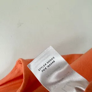 Lulus Feel Like Dancing Coral Orange Crop Top Minimalist Stretch Jersey XS NWT thumbnail 10