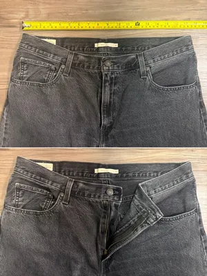 Levi’s Premium Baggy Dad Jeans W32 Black Big E High Rise 100% Cotton thumbnail 8