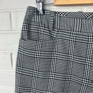 Calvin Klein Black White Houndstooth Plaid Modern Fit Trouser Pants Size 4 thumbnail 7