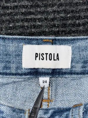 PISTOLA Ruby High Rise Palazzo Wide Leg Jeans Othello Light Wash Size 24 Seamed thumbnail 7