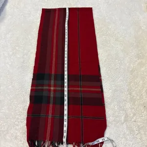 Banana Republic Multicolor Plaid Wool Fringe Rectangle Scarf Christmas Holiday thumbnail 4