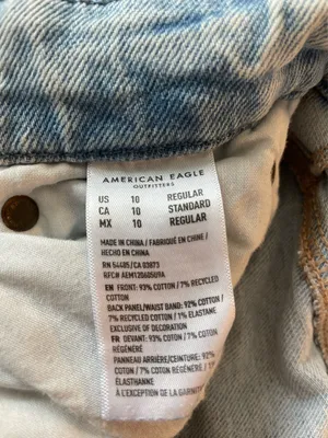 American Eagle High-Rise Light Wash Wide Leg Jeans thumbnail 3