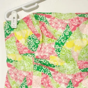 Lilly Pulitzer Size 8 Multi Color Wing Ding Strapless Tie Back Dress‎ thumbnail 2