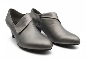 AJ Valenci Leather Shooties Comfort Shoes Boots 7.5 M Pewter thumbnail 1