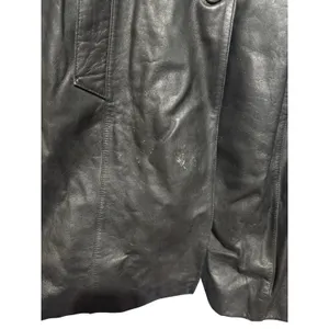 Wilsons Leather Black Genuine Leather Insulated‎ Trench Coat Women's Sz XL thumbnail 13