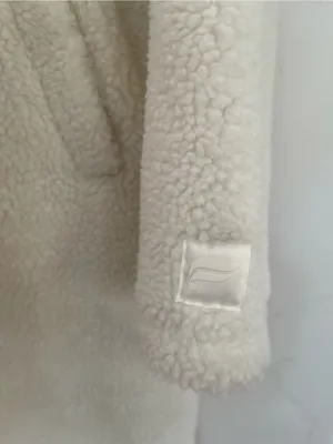 Fabletics Cream Teddy Longline Coat thumbnail 7