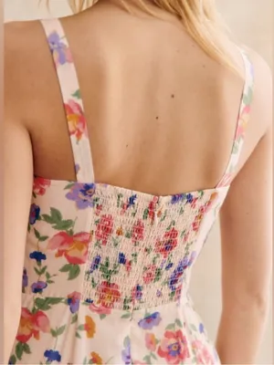 Sézane Rosella Silk Floral Midi Dress Monday Size 34 US 2 thumbnail 3