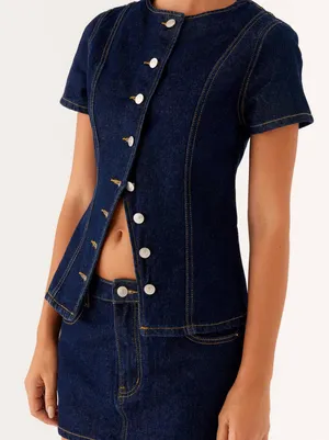Peppermayo Denim Top thumbnail 2