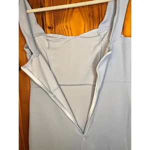 Shein Bridesmaids Dress L Blue Belle Off Shoulder Slit Thigh Gown MOH OC4A thumbnail 10