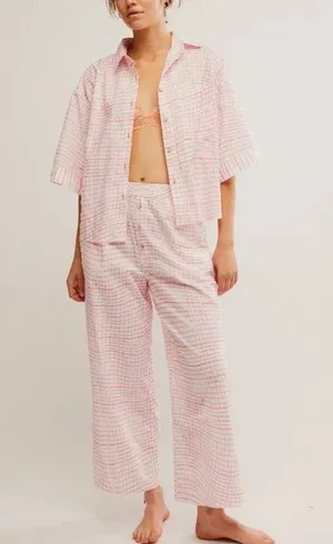FREE PEOPLE Summer Sleeper Printed Set / Strawberry Shortcake thumbnail 1