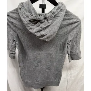 Hollister‎ Original Y2K Grey Hooded Half Sleeve Pullover Jersey Casual Top Sz M thumbnail 5