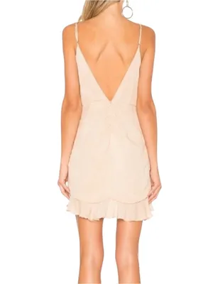Lovers and Friends Nat Mini Dress In Sand Womens Size XS NEW With Tags thumbnail 3