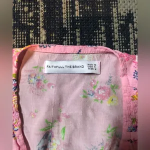 La Colle Top in Pink Juliette Floral FAITHFULL THE BRAND revolve thumbnail 7